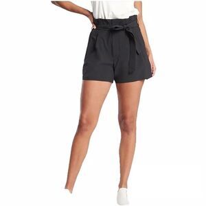 Athleta Skyline Shorts II Black Activewear Athleisure Paper bag Women’s Size 10